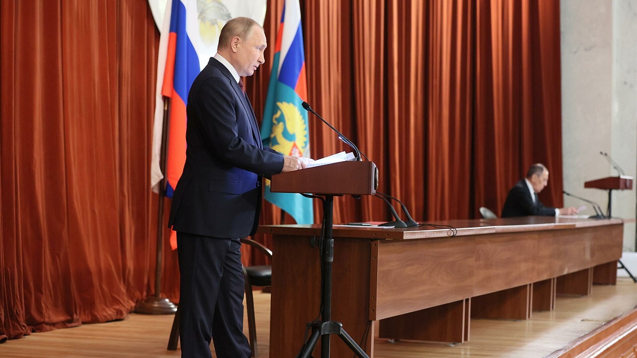 Vladimir Putin Rusiya XİN-nin kollegiya toplantısında