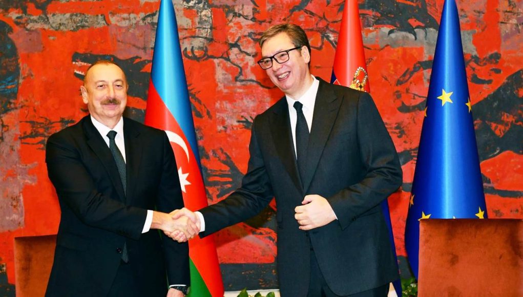 İlham Əliyev Serbiya Prezidenti Aleksandar Vuçiç ilə
