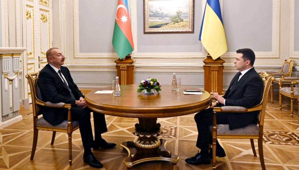 İlham Əliyevina Ukrayna Prezidenti Volodimir Zelenski ilə təkbətək görüşü